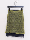 SWAYING 25 Spring/Summer Metal Pleated Skirt SW-SW25SS3B01C1-LV Green